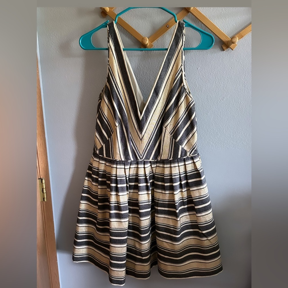 J. Crew Gold & Navy Dress 💛💙